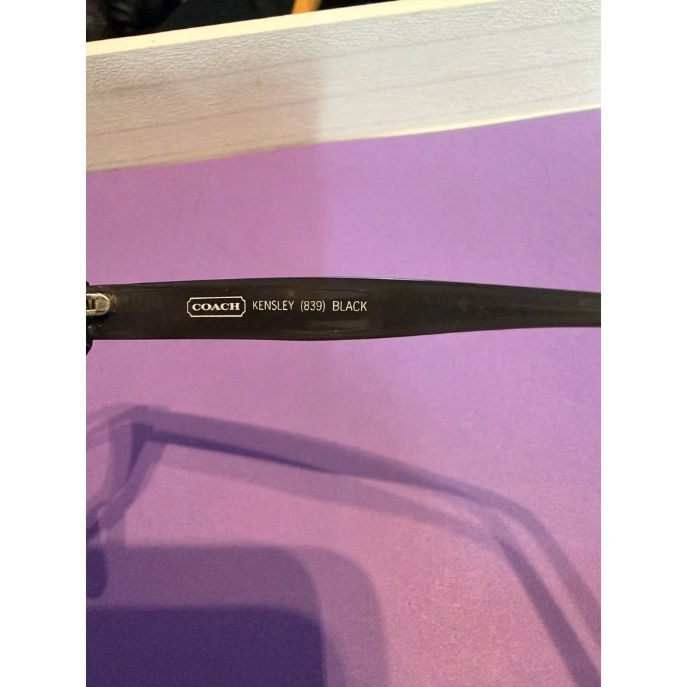Coach EyeGlasses Kensley (839) Black w/Coach Logos Frames Only Excellent Used